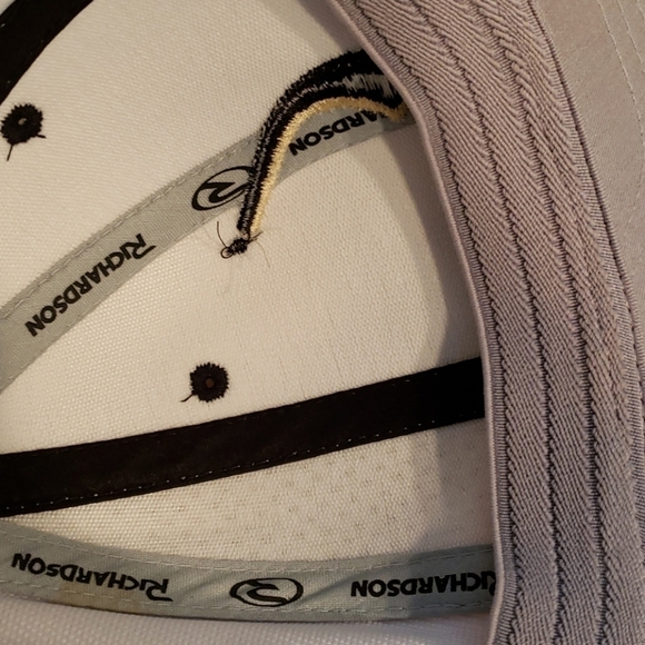 RICHARDSON PTS Flexfit Golf Hat Blk & Wht EUC 10 - Picture 8 of 9
